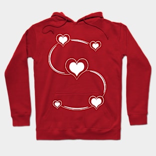 S-shaped hearts Sticker Hoodie